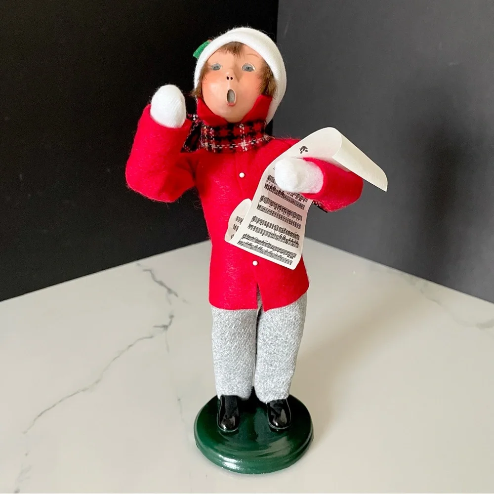 Child Caroler with Sheet Music by Byer's Choice